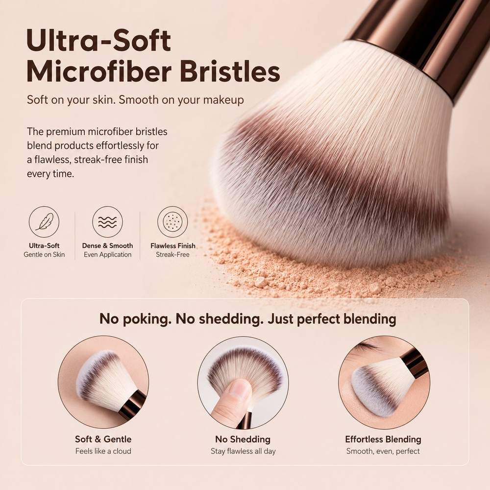 πβ¨ Professional Makeup Brush Set - Perfect for Women & Girls